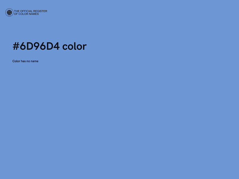 #6D96D4 color image