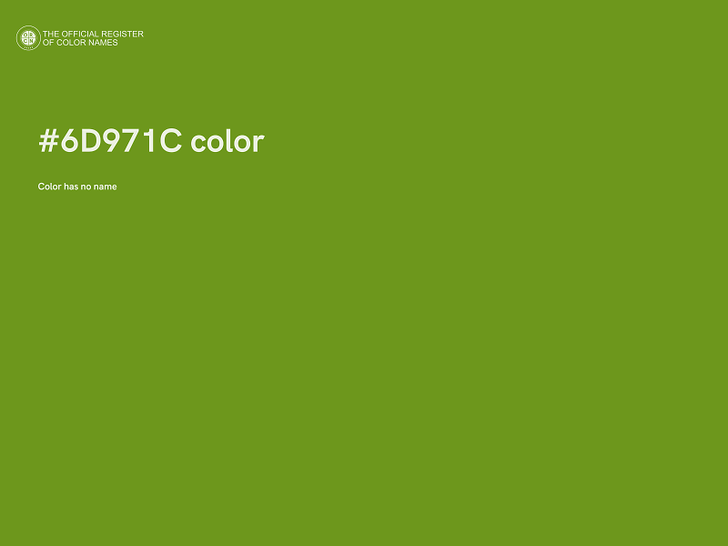 #6D971C color image