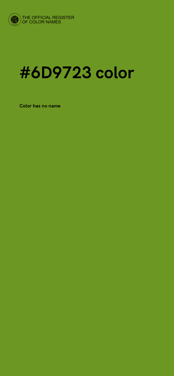 #6D9723 color image