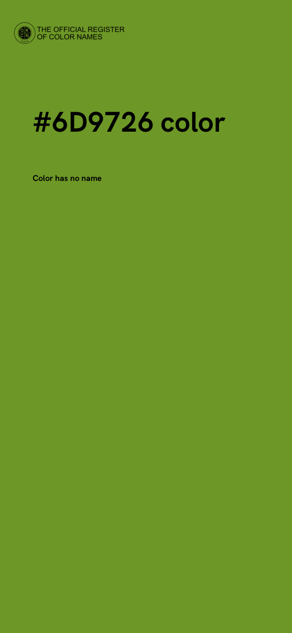 #6D9726 color image