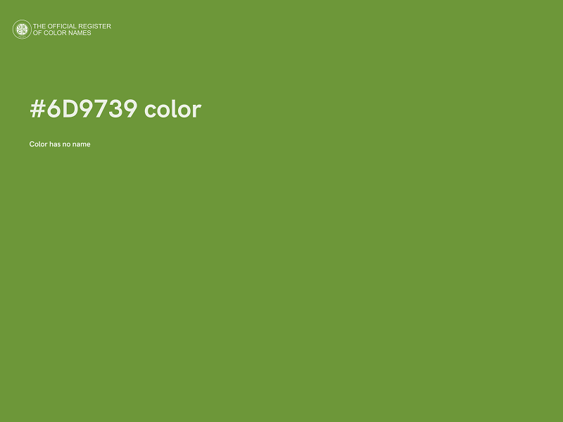 #6D9739 color image
