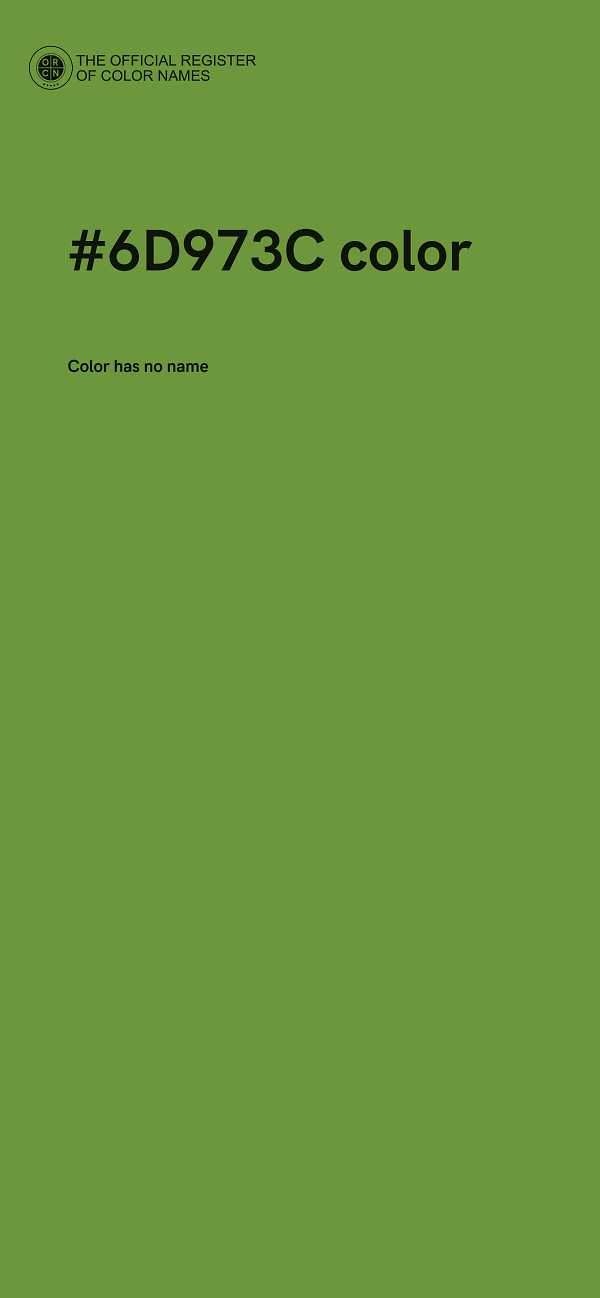 #6D973C color image
