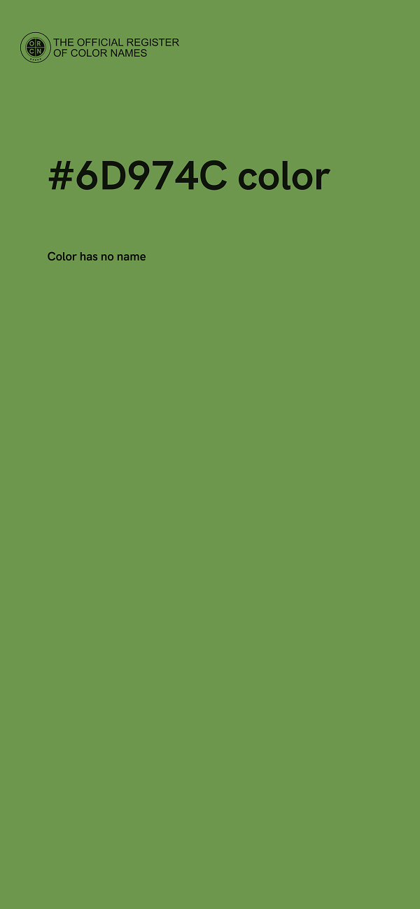 #6D974C color image