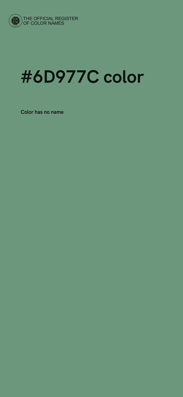 #6D977C color image
