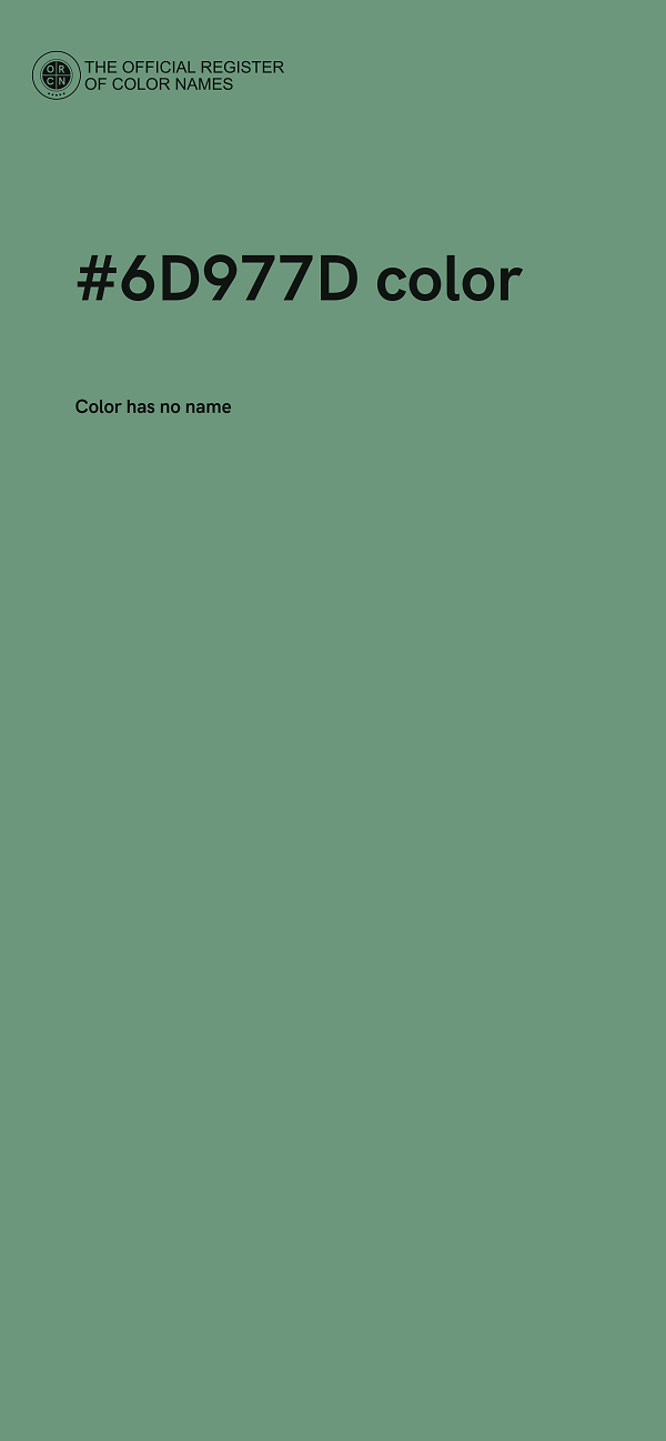 #6D977D color image