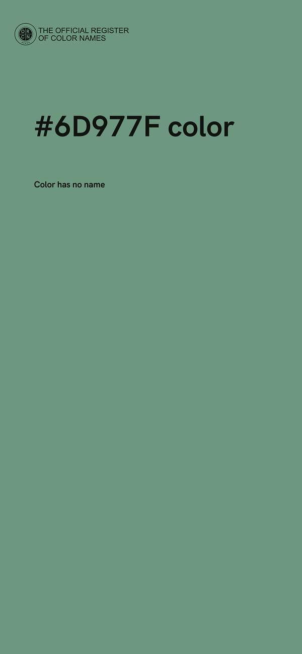 #6D977F color image