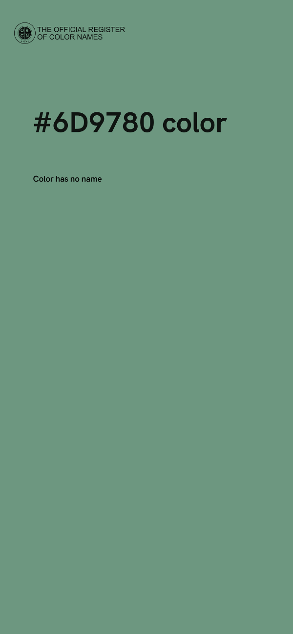 #6D9780 color image