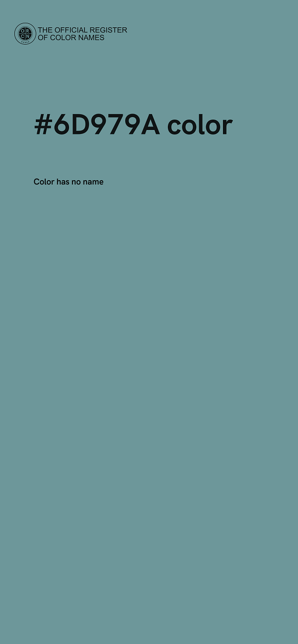 #6D979A color image