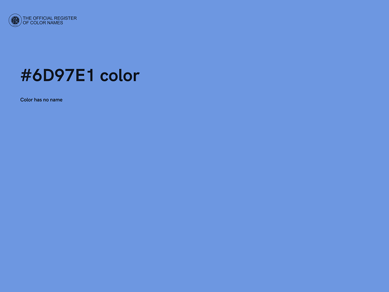 #6D97E1 color image