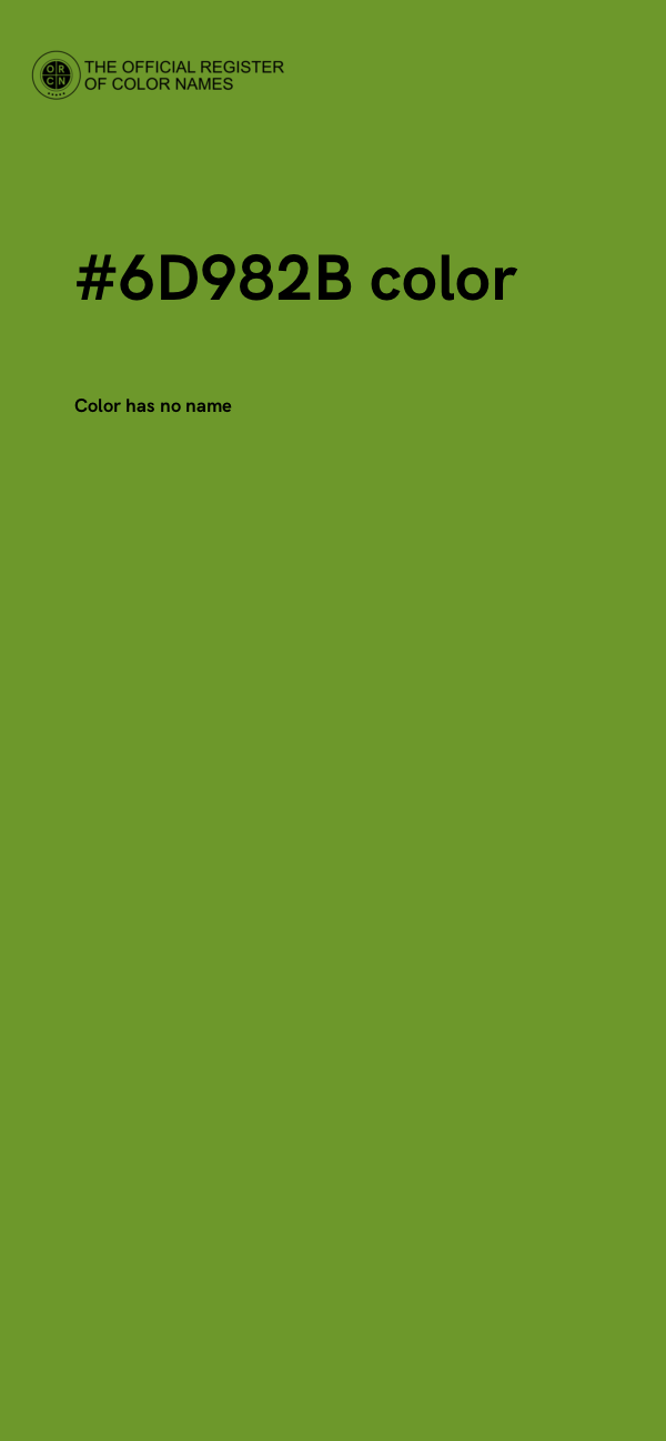 #6D982B color image
