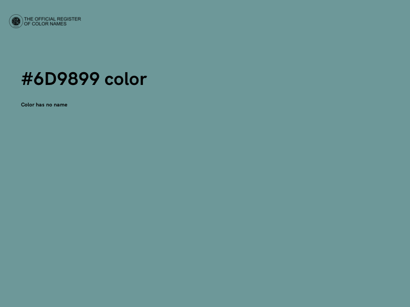 #6D9899 color image