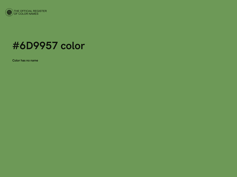 #6D9957 color image