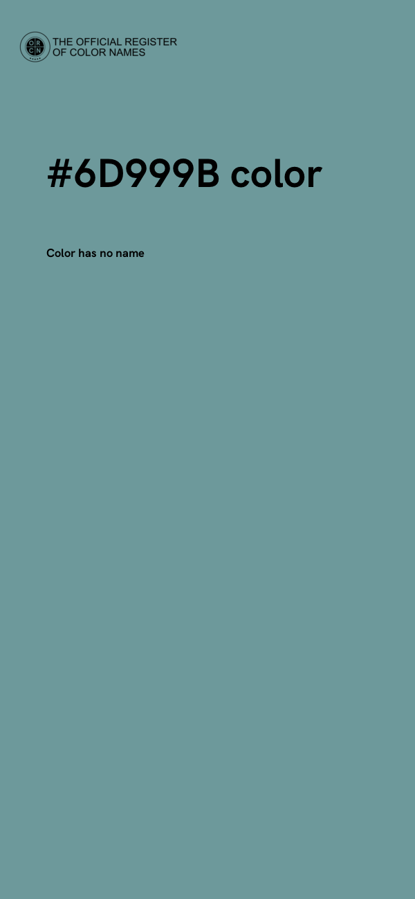 #6D999B color image