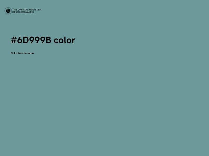 #6D999B color image