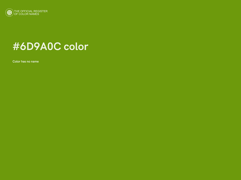 #6D9A0C color image