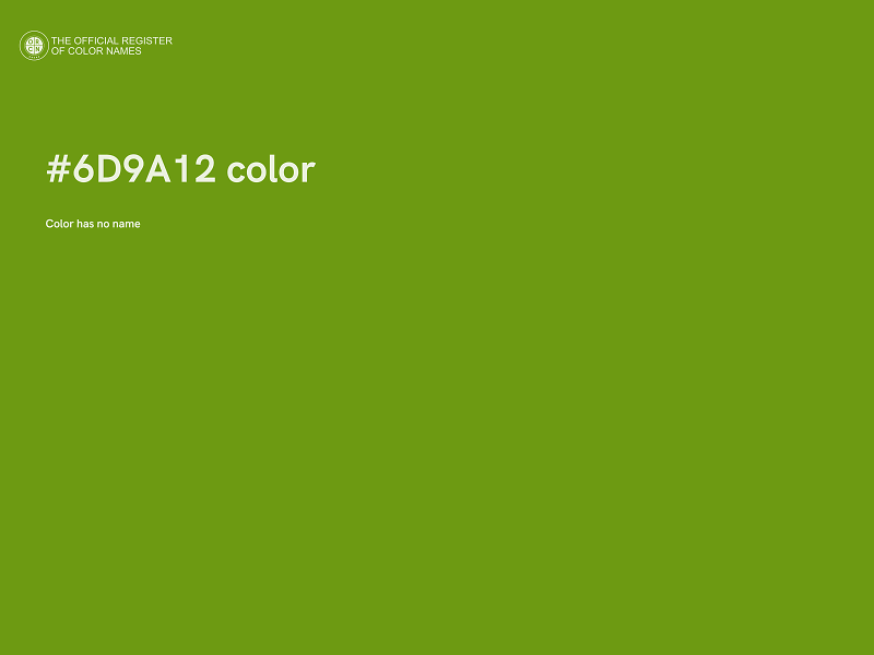 #6D9A12 color image