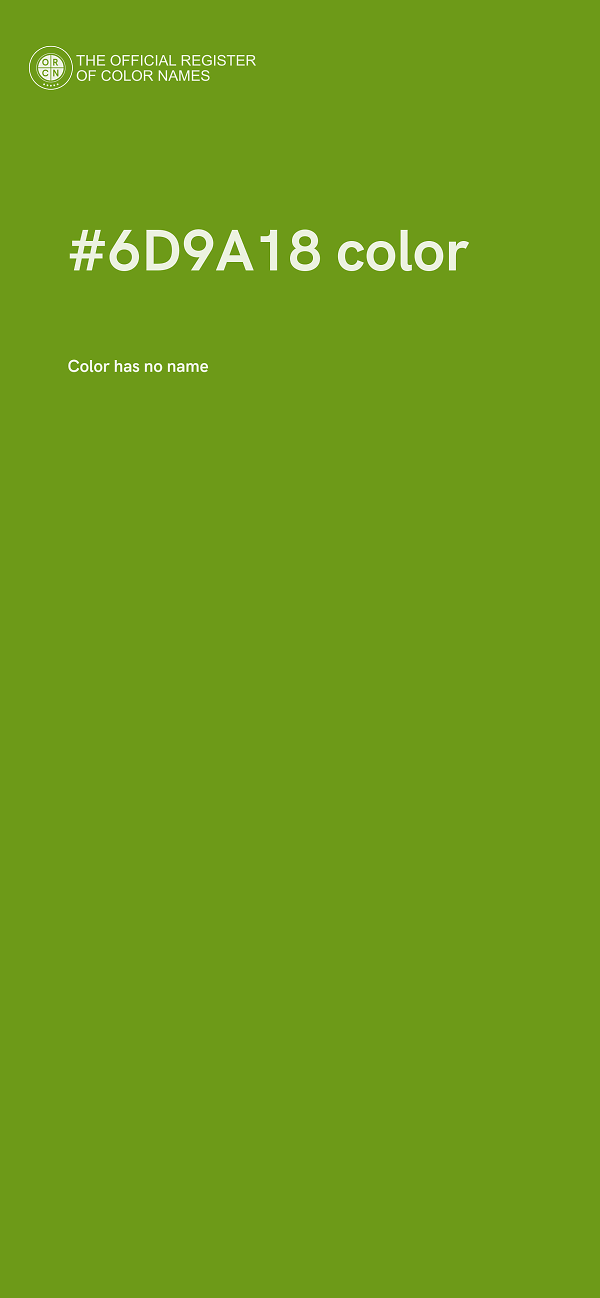 #6D9A18 color image
