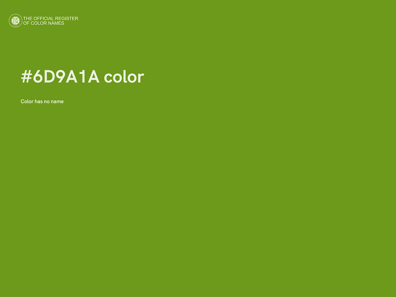 #6D9A1A color image