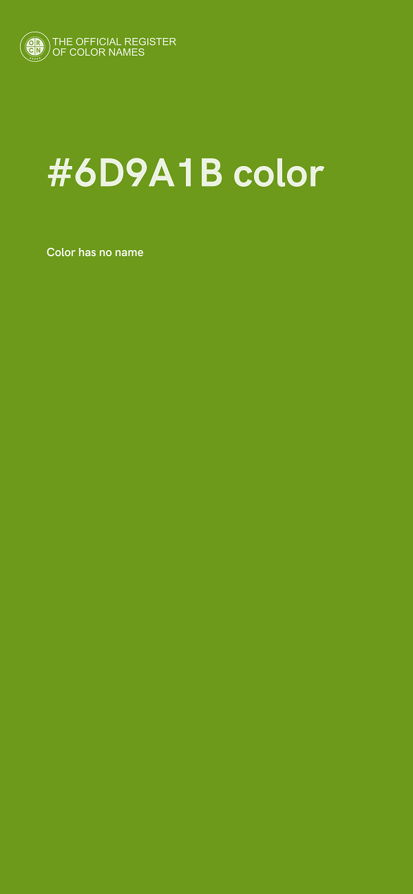#6D9A1B color image