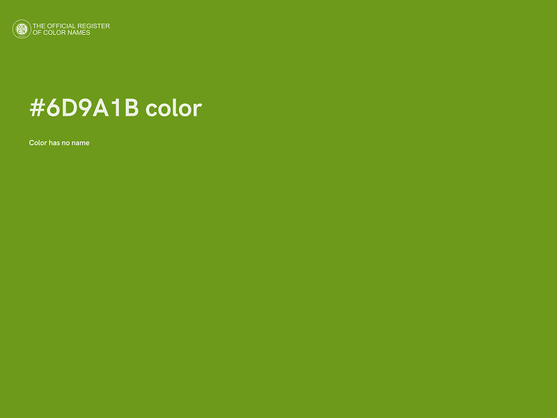 #6D9A1B color image