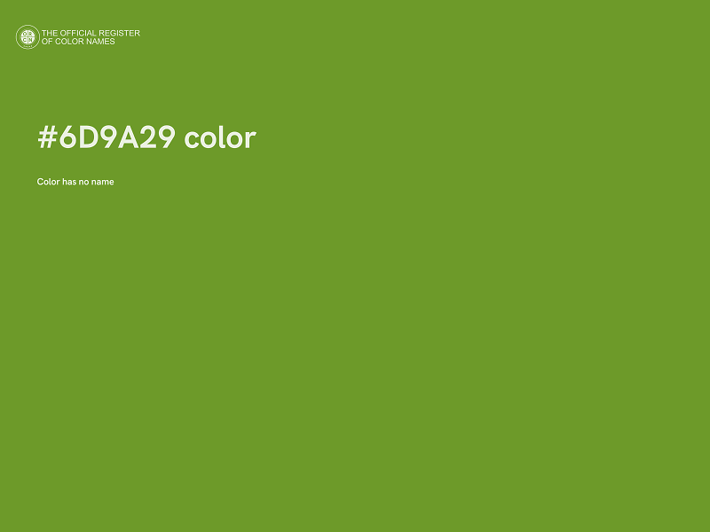 #6D9A29 color image