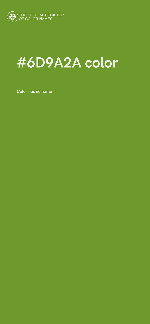 #6D9A2A color image
