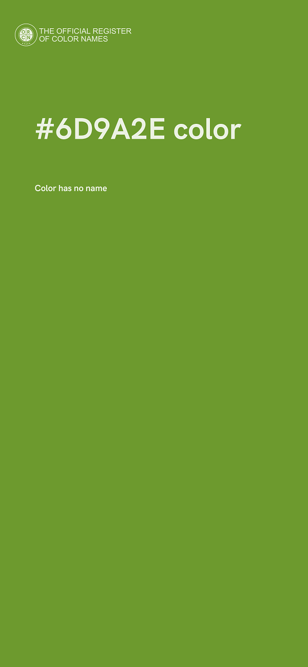 #6D9A2E color image