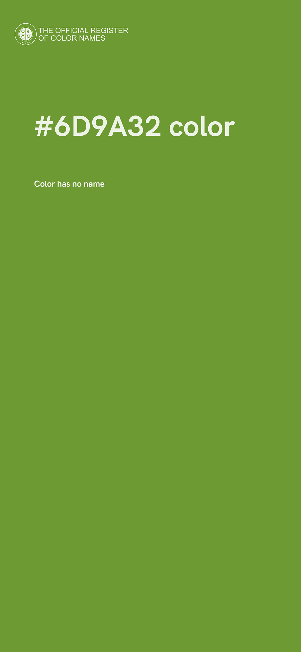 #6D9A32 color image