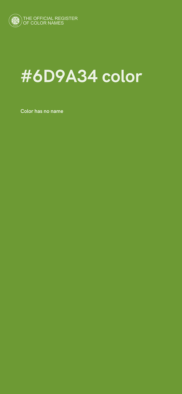 #6D9A34 color image