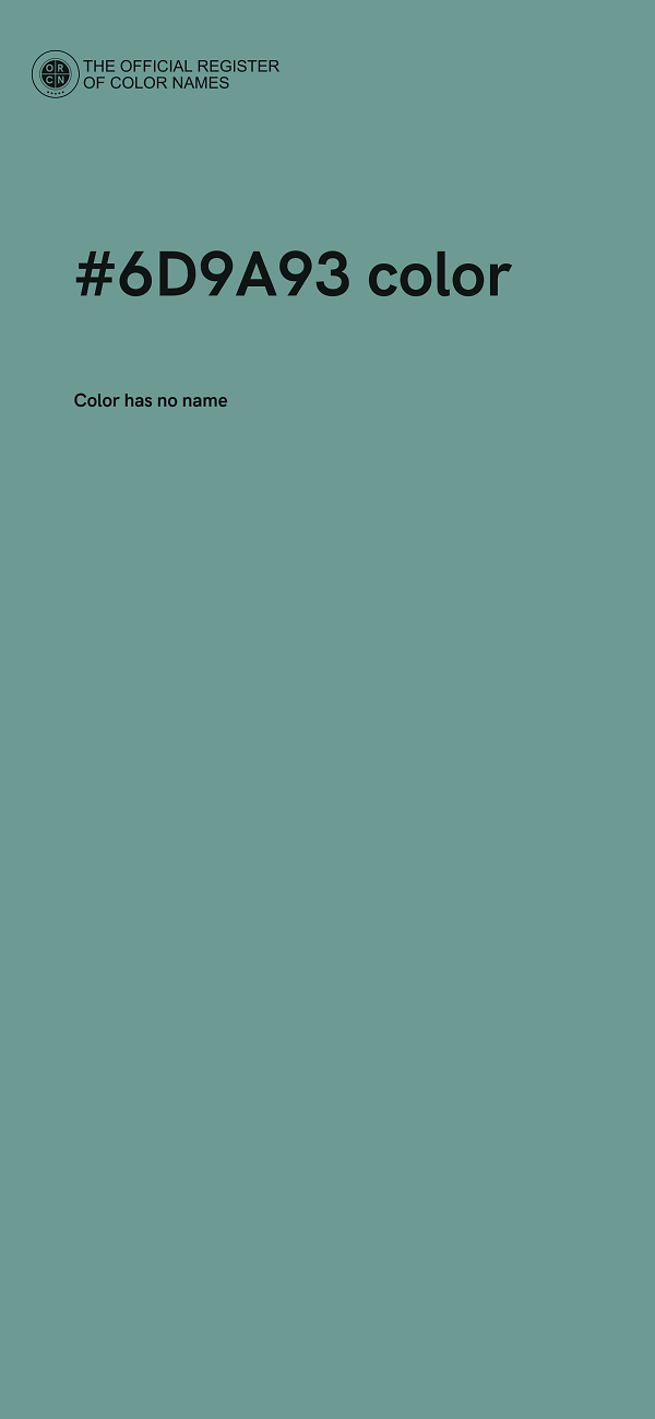 #6D9A93 color image