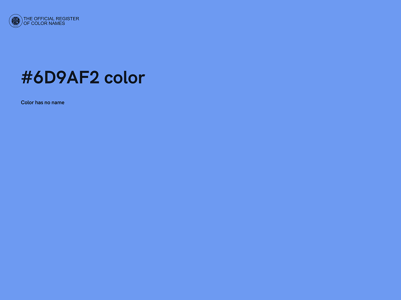 #6D9AF2 color image