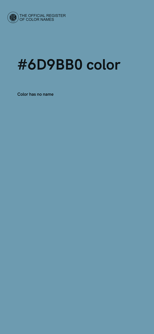 #6D9BB0 color image