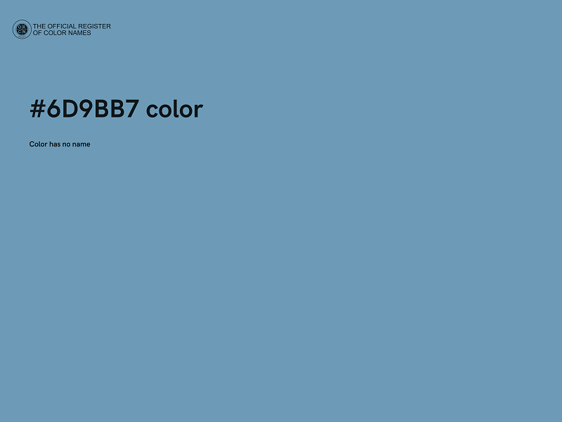 #6D9BB7 color image