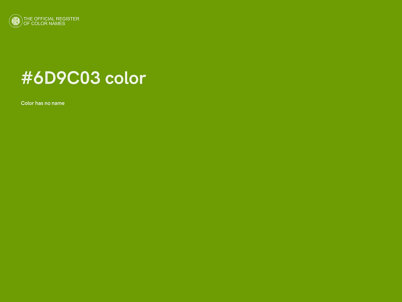 #6D9C03 color image