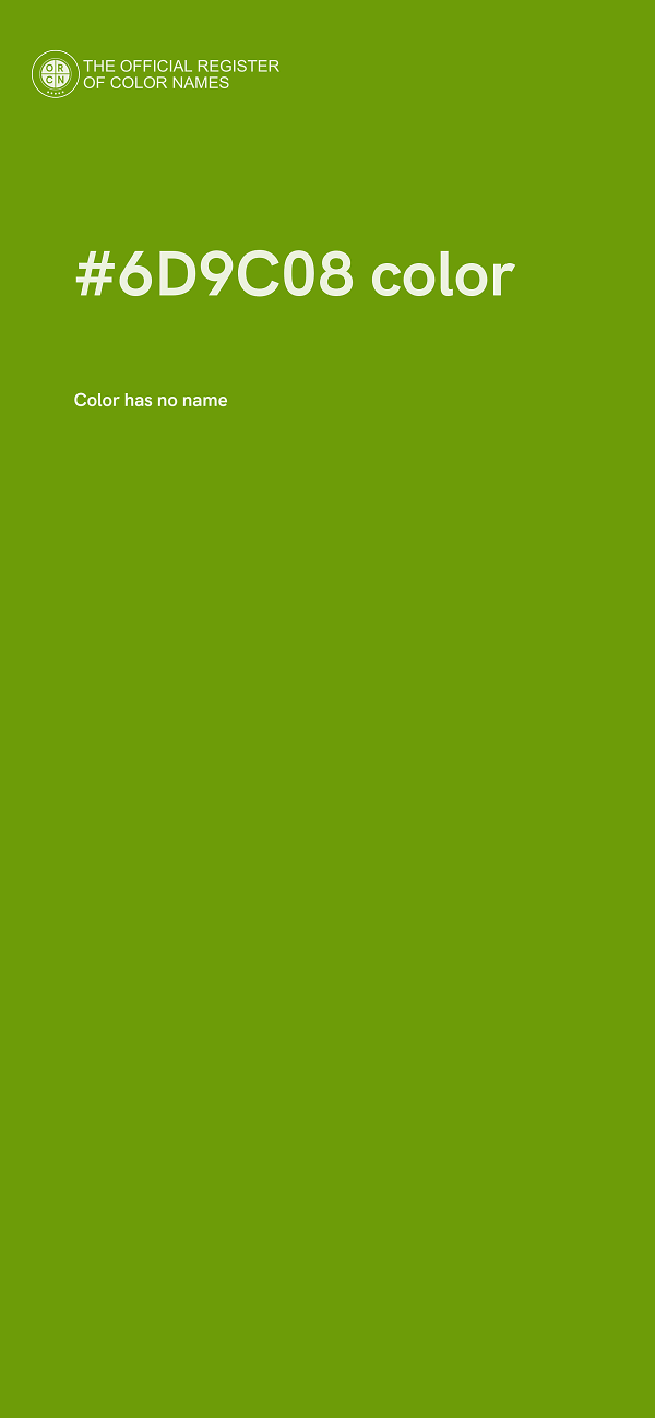 #6D9C08 color image