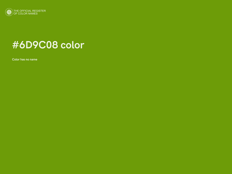 #6D9C08 color image