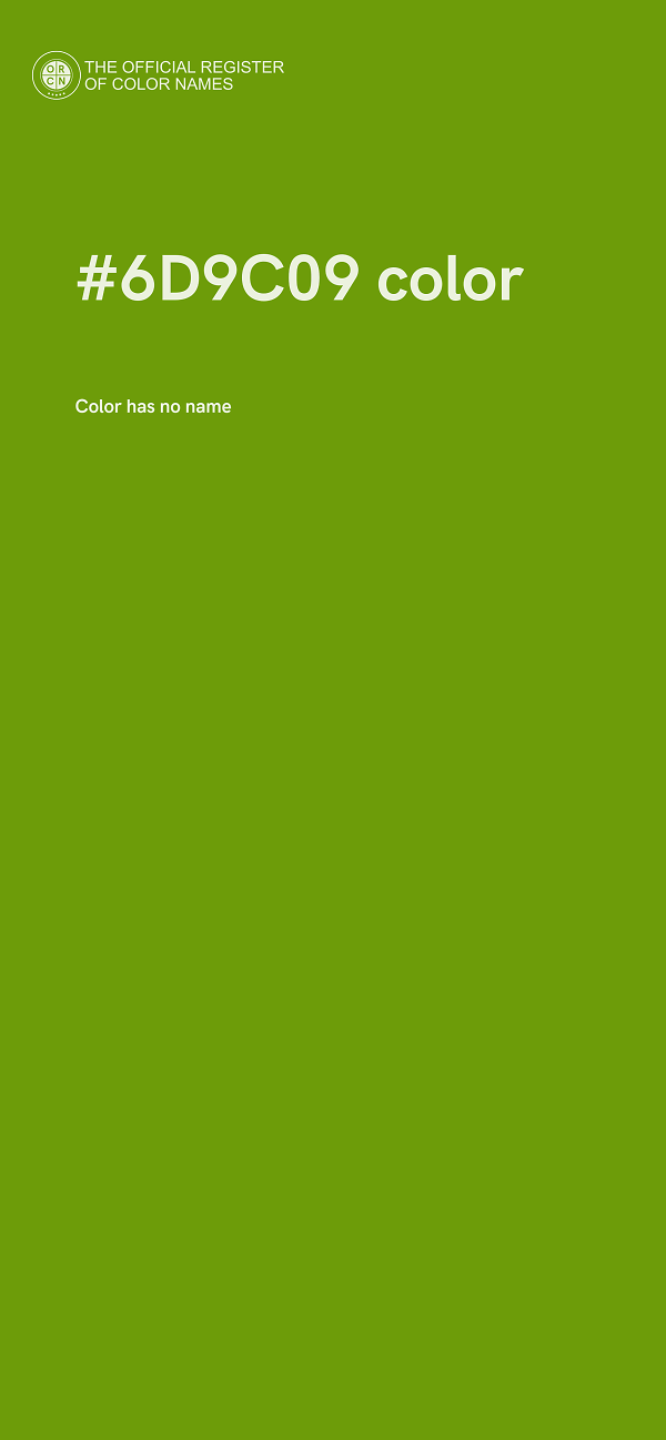 #6D9C09 color image