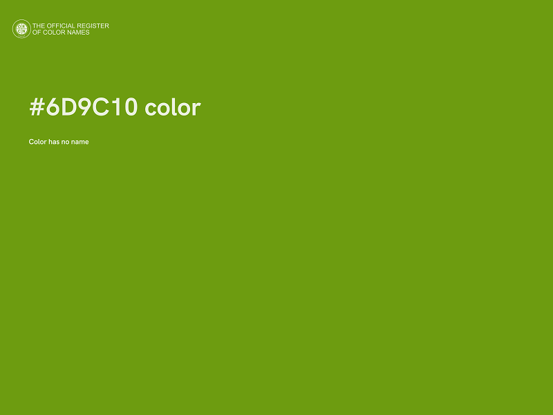 #6D9C10 color image