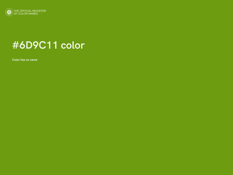 #6D9C11 color image
