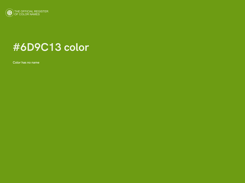 #6D9C13 color image