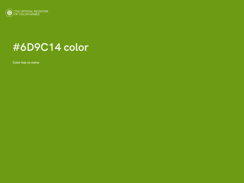 #6D9C14 color image