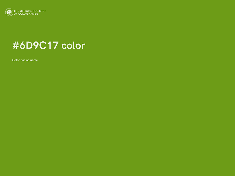 #6D9C17 color image