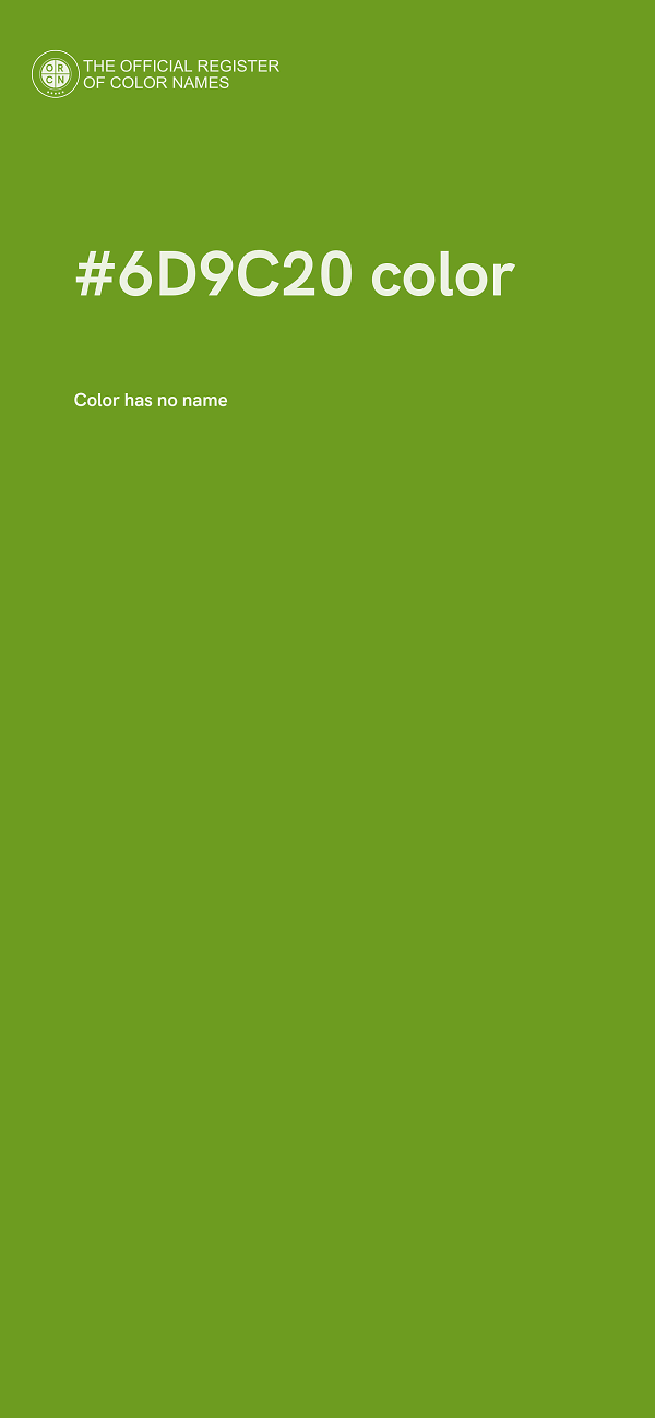 #6D9C20 color image