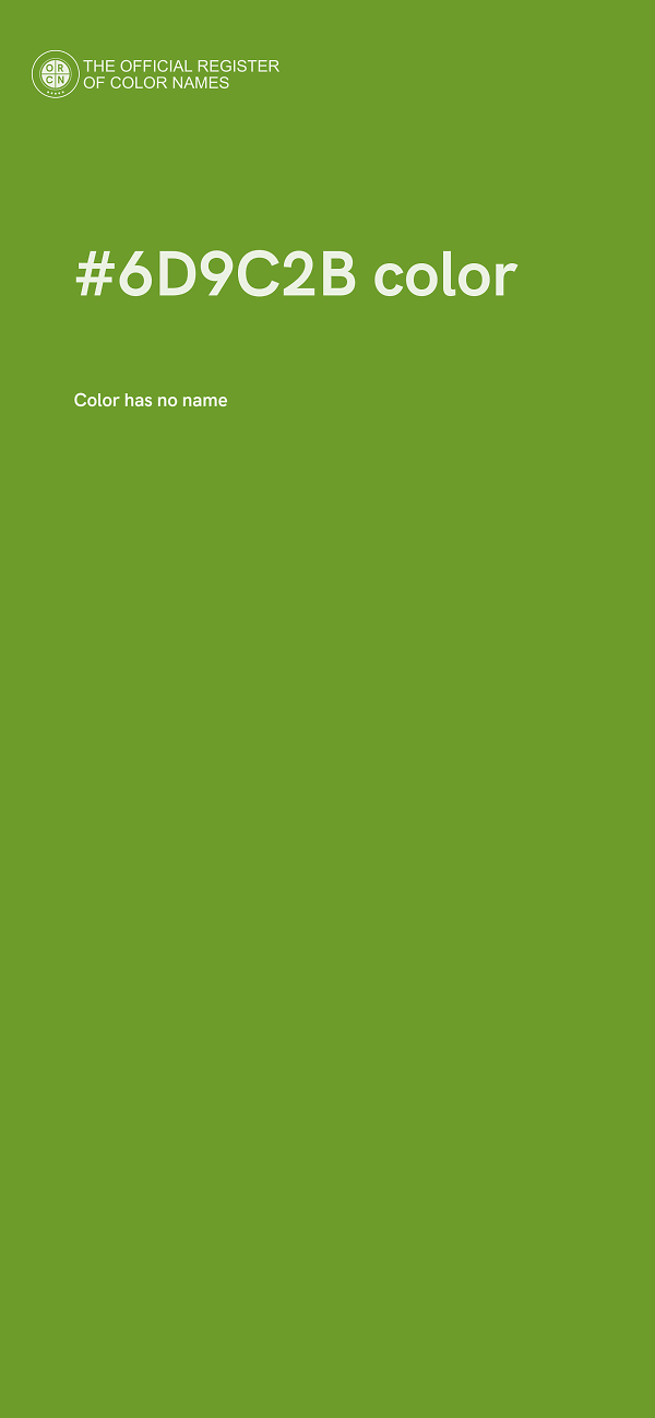 #6D9C2B color image