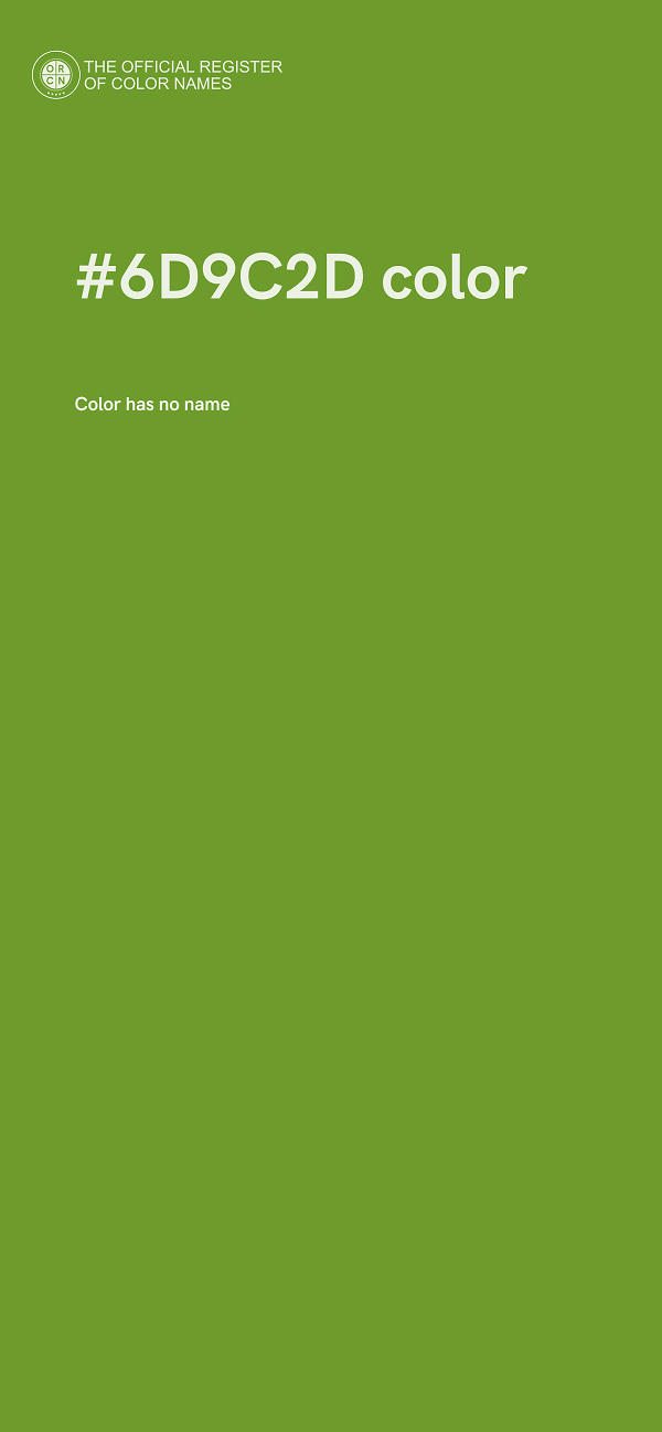 #6D9C2D color image