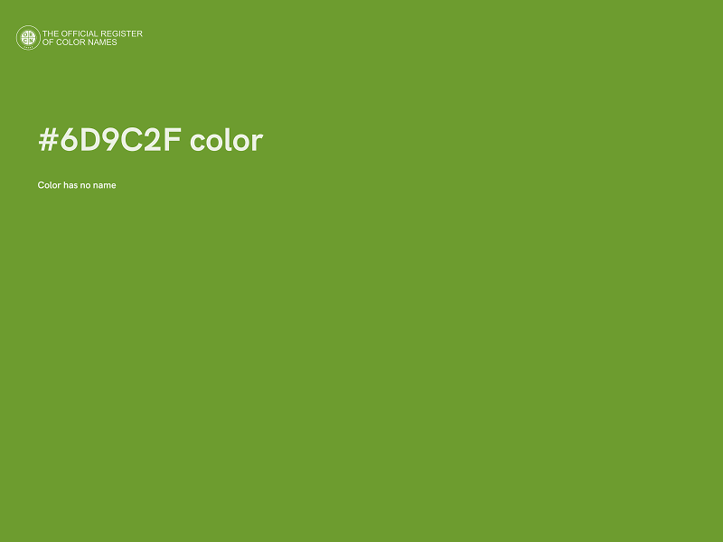 #6D9C2F color image