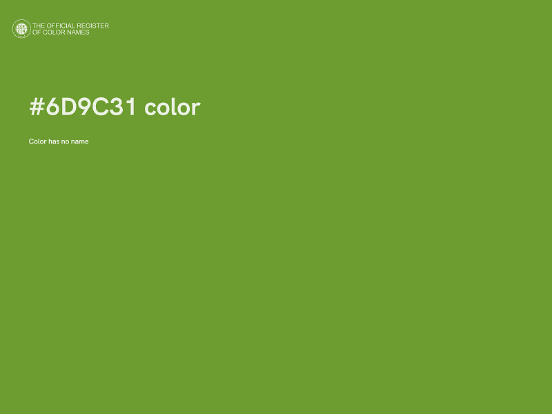 #6D9C31 color image