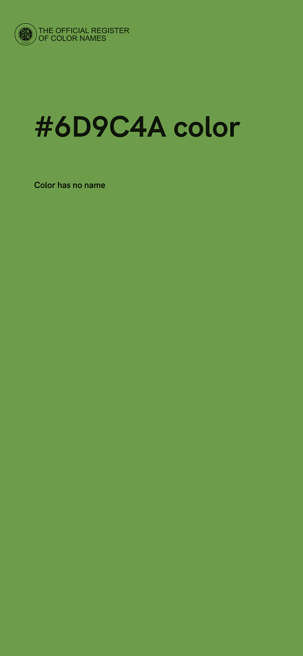 #6D9C4A color image