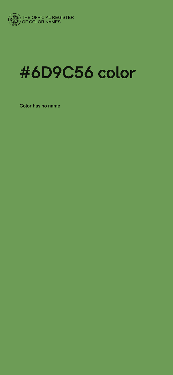 #6D9C56 color image
