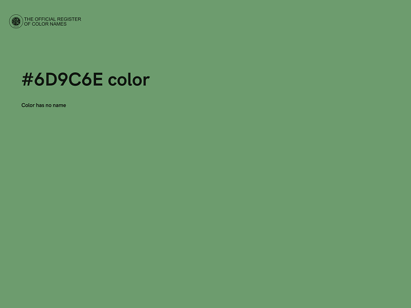 #6D9C6E color image